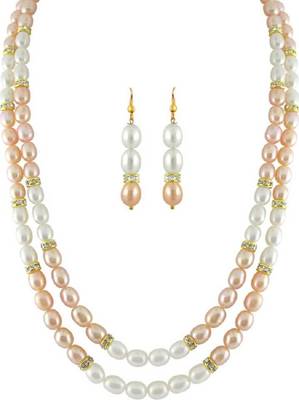 Multicolor pearl necklaces 1