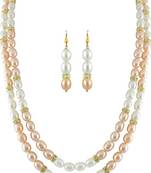 Multicolor pearl necklaces