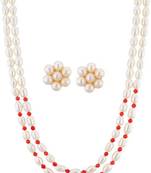 White pearl necklaces