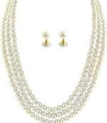 White pearl necklaces