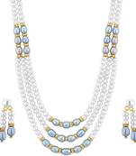 Multicolor pearl necklaces