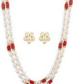 Multicolor pearl necklaces