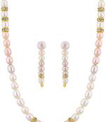 White pearl necklaces