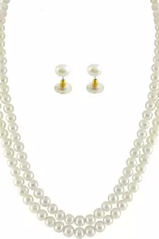 Multicolor pearl necklaces