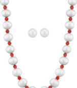 White pearl necklaces