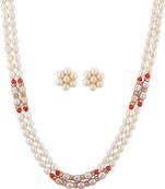 Multicolor pearl necklaces