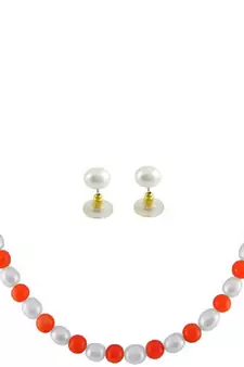 Multicolor pearl necklaces