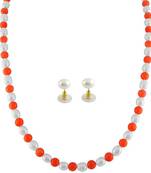 Multicolor pearl necklaces