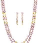 Multicolor pearl necklaces