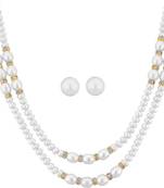 White pearl necklaces