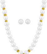 White pearl necklaces
