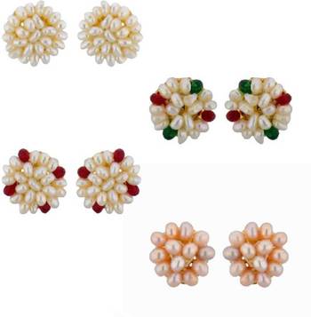 Multicolor pearl earrings 1