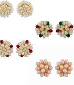 Multicolor pearl earrings