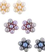 Multicolor pearl earrings