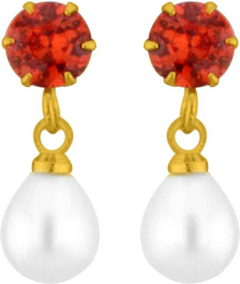 Multicolor pearl earrings