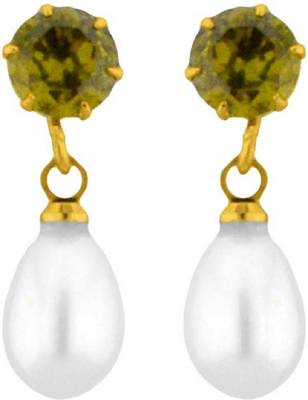 Red pearl earrings 1
