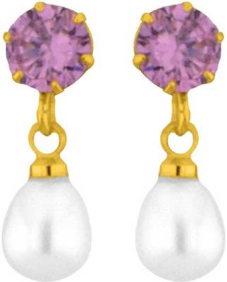 Blue pearl earrings 1