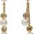 White pearl earrings