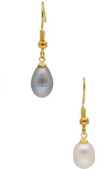 Multicolor pearl earrings