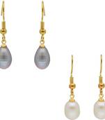 Multicolor pearl earrings