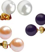 Multicolor pearl earrings