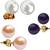 Multicolor pearl earrings