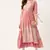 Peach embroidered georgette embroidered-kurtis
