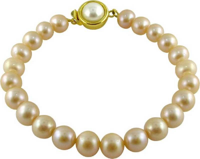 Gold pearl bracelets