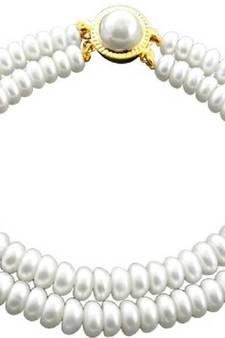 White pearl bracelets
