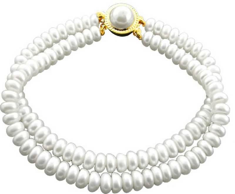White pearl bracelets