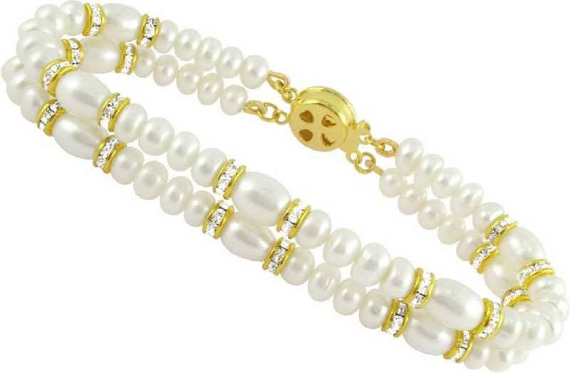 White pearl bracelets
