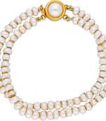 White pearl bracelets