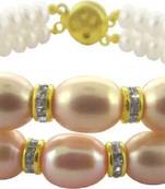 White pearl bracelets