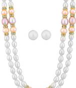 Multicolor pearl necklaces