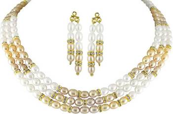 Multicolor pearl necklaces 1