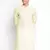 Light Yellow plain Pattern Straight men kurta