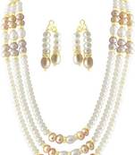 Multicolor pearl necklaces
