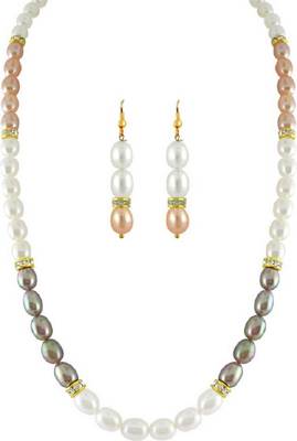 Multicolor pearl necklaces 1