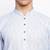 Powder Blue plain Pattern Straight men kurta