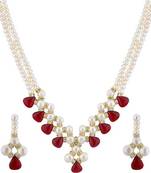 Multicolor pearl necklaces