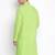 Light Green plain Pattern Straight men kurta