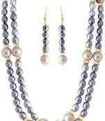 Multicolor pearl necklaces