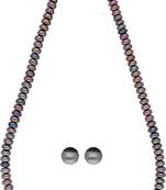 Multicolor pearl necklaces