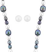 Multicolor pearl necklaces