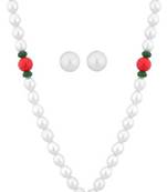 Multicolor pearl necklaces