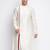 white plain Pattern Straight men kurta