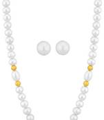 White pearl necklaces