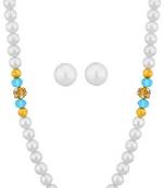 Multicolor pearl necklaces