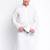White plain Pattern Straight men kurta