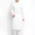 Off White Cotton Chikankari Pattern Straight men kurta With Churidar